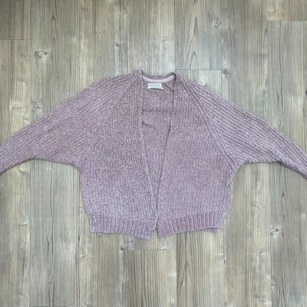 Urban Outfitters Open Cardigan Sweater‎ Sz XS Long Sleeve Pink Polyester